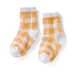 Cute Walk by Babyhug Ankle Length Anti Bacterial Socks with Fruits Design Pack of 5 - Golden & White