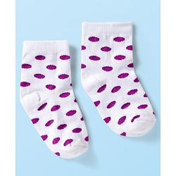 Cute Walk by Babyhug Ankle Length Anti-Bacterial Striped Socks with Polka Dot & Star Design Pack of 5 - Multicolor