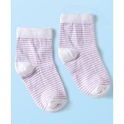 Cute Walk by Babyhug Ankle Length Anti-Bacterial Striped Socks with Polka Dot & Star Design Pack of 5 - Multicolor