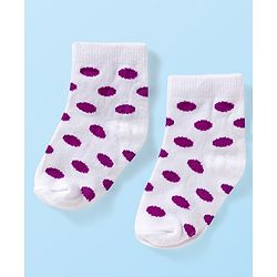 Cute Walk by Babyhug Ankle Length Anti-Bacterial Striped Socks with Polka Dot & Star Design Pack of 5 - Multicolor