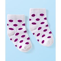 Cute Walk by Babyhug Ankle Length Anti-Bacterial Striped Socks with Polka Dot & Star Design Pack of 5 - Multicolor