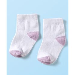 Cute Walk by Babyhug Ankle Length Anti-Bacterial Striped Socks with Polka Dot & Star Design Pack of 5 - Multicolor