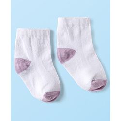 Cute Walk by Babyhug Ankle Length Anti-Bacterial Striped Socks with Polka Dot & Star Design Pack of 5 - Multicolor