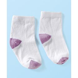Cute Walk by Babyhug Ankle Length Anti-Bacterial Striped Socks with Polka Dot & Star Design Pack of 5 - Multicolor