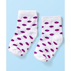 Cute Walk by Babyhug Ankle Length Anti-Bacterial Striped Socks with Polka Dot & Star Design Pack of 5 - Multicolor