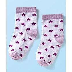Cute Walk by Babyhug Ankle Length Anti-Bacterial Striped Socks with Polka Dot & Star Design Pack of 5 - Multicolor