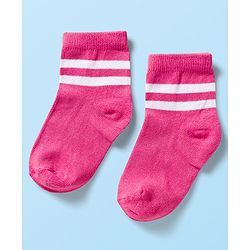 Cute Walk by Babyhug Ankle Length Anti-Bacterial Striped Socks with Star Design Pack of 5 - Multicolor
