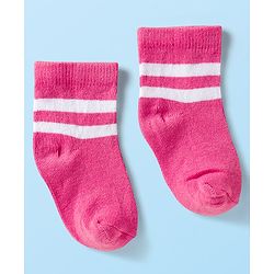 Cute Walk by Babyhug Ankle Length Anti-Bacterial Striped Socks with Star Design Pack of 5 - Multicolor