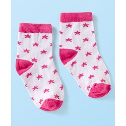 Cute Walk by Babyhug Ankle Length Anti-Bacterial Striped Socks with Star Design Pack of 5 - Multicolor