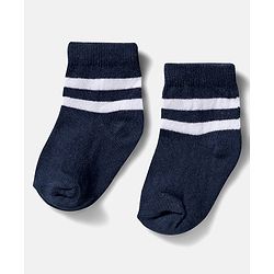 Cute Walk by Babyhug Ankle Length Anti-Bacterial Striped Socks with Star Design Pack of 5 - Multicolor