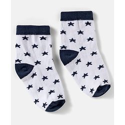Cute Walk by Babyhug Ankle Length Anti-Bacterial Striped Socks with Star Design Pack of 5 - Multicolor