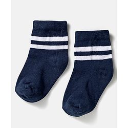 Cute Walk by Babyhug Ankle Length Anti-Bacterial Striped Socks with Star Design Pack of 5 - Multicolor