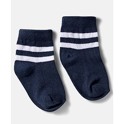 Cute Walk by Babyhug Ankle Length Anti-Bacterial Striped Socks with Star Design Pack of 5 - Multicolor
