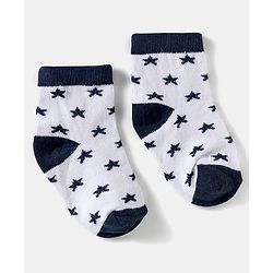 Cute Walk by Babyhug Ankle Length Anti-Bacterial Striped Socks with Star Design Pack of 5 - Multicolor