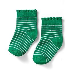 Cute Walk by Babyhug Ankle Length Anti-Bacterial Striped Socks with Polka Dot & Star Design Pack of 5 - Multicolor