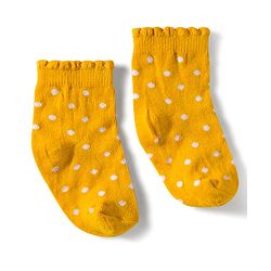 Cute Walk by Babyhug Ankle Length Anti-Bacterial Striped Socks with Polka Dot & Star Design Pack of 5 - Multicolor