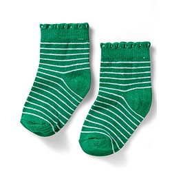 Cute Walk by Babyhug Ankle Length Anti-Bacterial Striped Socks with Polka Dot & Star Design Pack of 5 - Multicolor
