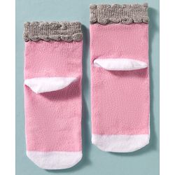 Cute Walk by Babyhug Ankle Length Anti Bacterial Socks With Animal Deign Pack of 3 - Multicolour