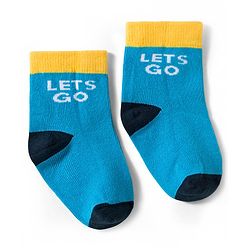 Cute Walk by Babyhug Non Terry Knit Ankle Length Anti Bacterial Socks With Stripes & Vehicles Design Pack of 5 - Mutlicolour