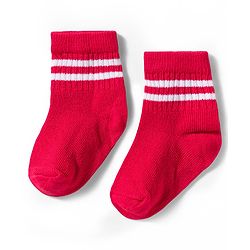 Cute Walk by Babyhug Non Terry Knit Ankle Length Anti Bacterial Socks With Stripes Design Pack of 5 - Multicolour