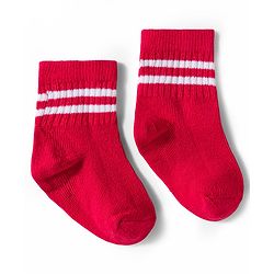 Cute Walk by Babyhug Non Terry Knit Ankle Length Anti Bacterial Socks With Stripes Design Pack of 5 - Multicolour
