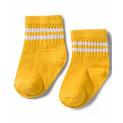 Cute Walk by Babyhug Non Terry Knit Ankle Length Anti Bacterial Socks With Stripes Design Pack of 5 - Multicolour