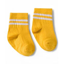 Cute Walk by Babyhug Non Terry Knit Ankle Length Anti Bacterial Socks With Stripes Design Pack of 5 - Multicolour