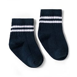 Cute Walk by Babyhug Non Terry Knit Ankle Length Anti Bacterial Socks With Stripes Design Pack of 5 - Multicolour