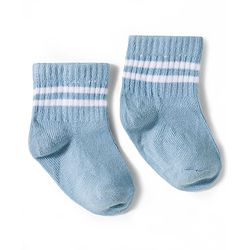 Cute Walk by Babyhug Non Terry Knit Ankle Length Anti Bacterial Socks With Stripes Design Pack of 5 - Multicolour