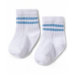 Cute Walk by Babyhug Non Terry Knit Ankle Length Anti Bacterial Socks With Stripes Design Pack of 5 - Multicolour