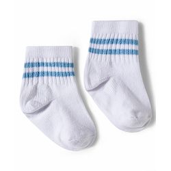 Cute Walk by Babyhug Non Terry Knit Ankle Length Anti Bacterial Socks With Stripes Design Pack of 5 - Multicolour