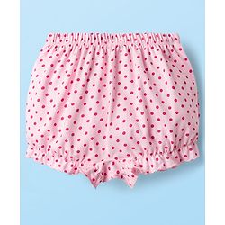 Babyhug Single Jersey Knit Bloomers With Floral & Polka Dot Print Pack of 3 - Multicolor