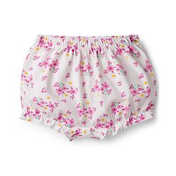 Babyhug 100% Cotton Single Jersey Knit Bloomers Pack Of 3 - Yellow White & Pink
