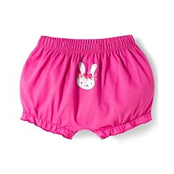Babyhug 100% Cotton Knit Bloomers With Bunny & Deer Print Pack of 3 - Multicolor