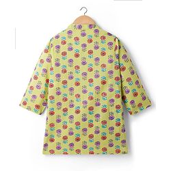 Babyhug Woven Full Sleeves Floral Printed Kurta & Dhoti Set - Green