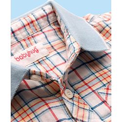 Babyhug Cotton Woven Half Sleeves Checked Shirt - Multicolor