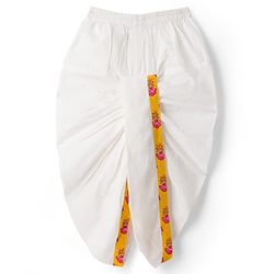 Babyhug Cotton Woven Full Sleeves Cambric Floral Printed Kurta Dhoti Set - Yellow