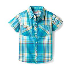 Babyhug Cotton Woven Half Sleeves Checked Shirt - Multicolor
