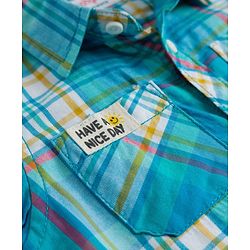Babyhug Cotton Woven Half Sleeves Checked Shirt - Multicolor