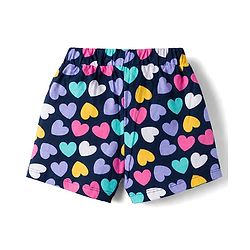 Babyhug Single Jersey Knit Mid Thigh Printed Shorts Pack of 2 - Multicolor
