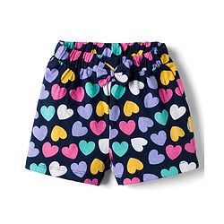 Babyhug Single Jersey Knit Mid Thigh Printed Shorts Pack of 2 - Multicolor