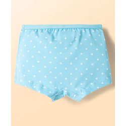 Babyhug  Cotton Lycra Knit Hipster With Polka Dot Print Pack of 3 - Light Blue Pink & White