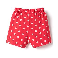Babyhug Single Jersey Knit Mid Thigh Shorts with Tropical Theme Print & Bow Applique Pack of 2 - Multicolor