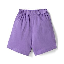 Babyhug Single Jersey Knit Mid Thigh Printed Shorts with Bow Applique Pack of 3 - Multicolor