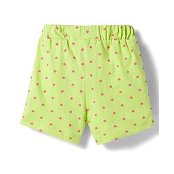 Babyhug Single Jersey Knit Mid Thigh Polka Dot Printed Shorts with Bow Applique Pack of 3 - Multicolor