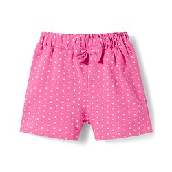 Babyhug Single Jersey Knit Mid Thigh Polka Dots Printed Shorts With Bow Applique Pack Of 3 - Multicolour
