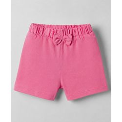 Babyhug Single Jersey Knit Mid Thigh Floral Printed Shorts With Bow Applique Pack Of 3 - Multicolor