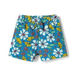 Babyhug Single Jersey Knit Mid Thigh Floral Printed Shorts with Bow Applique Pack of 3 - Multicolor