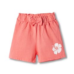 Babyhug Single Jersey Knit Mid Thigh Tropical Theme Printed Shorts with Bow Applique Pack of 3 - Multicolor