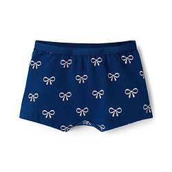 Babyhug Cotton Lycra Knit Hipster With Bow Print Pack Of 3 - Navy Blue Red & White